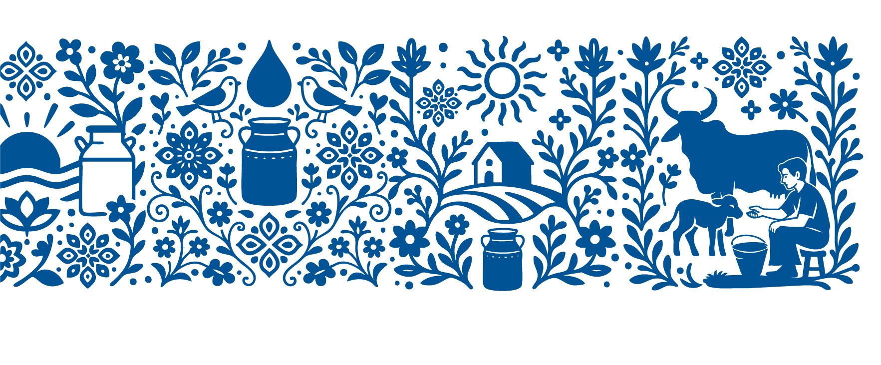 Blue art pattern